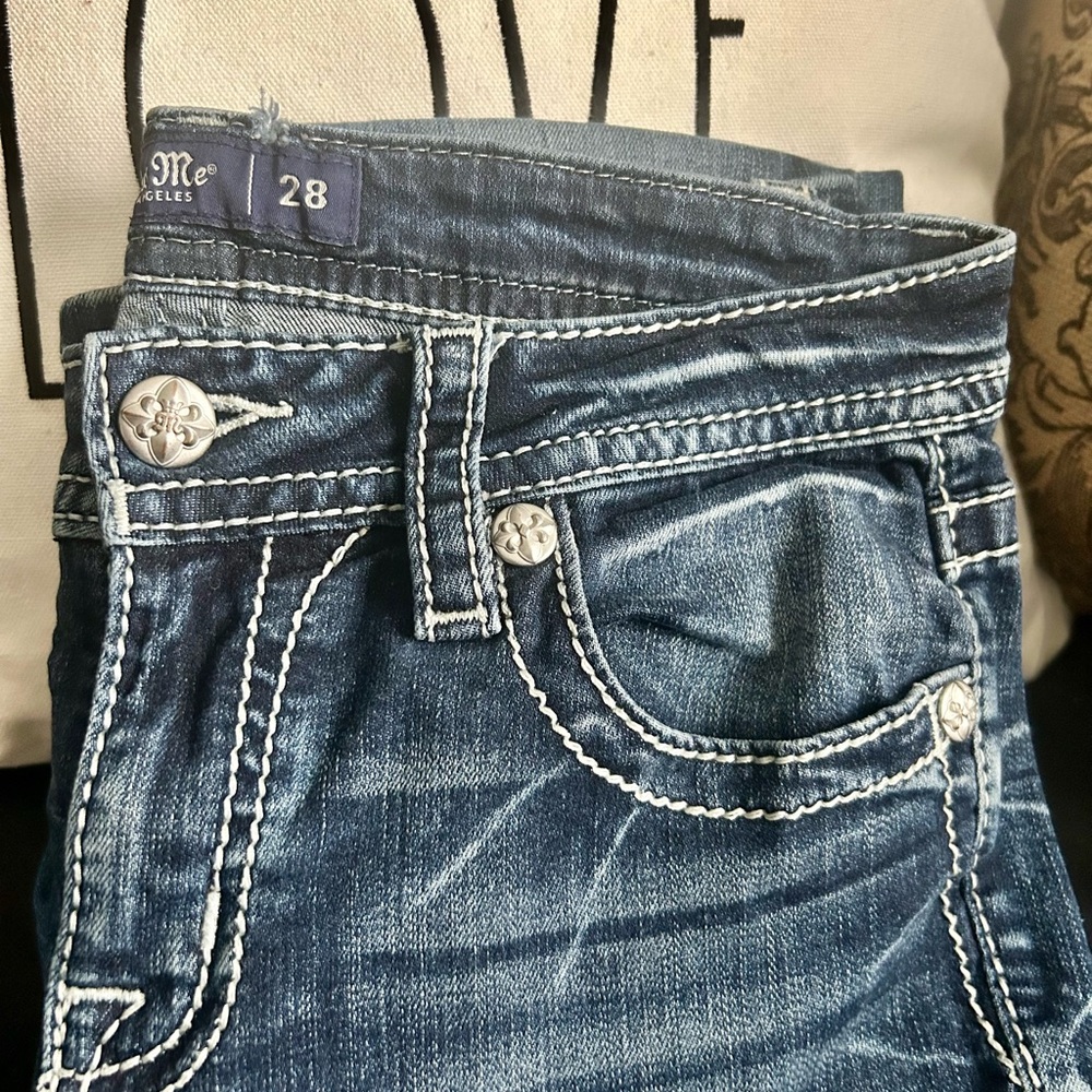 Miss Me Women's Mid Rise Slim Boot Jeans, Size: 28 - Picture 2 of 7